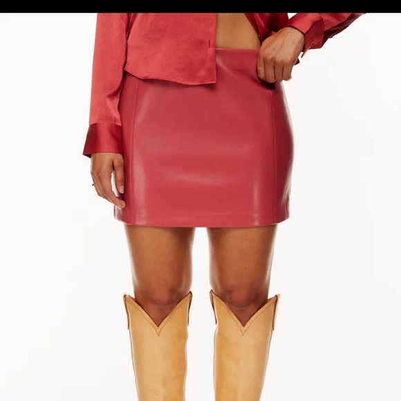 Brand new with tags Aritzia leather skirt - Picture 2 of 5
